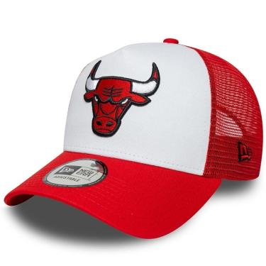 Imagem de Boné New Era  9FORTY A-Frame Trucker NBA Chicago Bulls Side Patch-Masculino