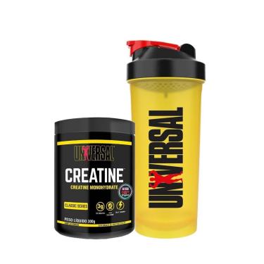 Imagem de Creatina Monohidratada 300g + Coqueteleira 600ml - Universal-Unissex