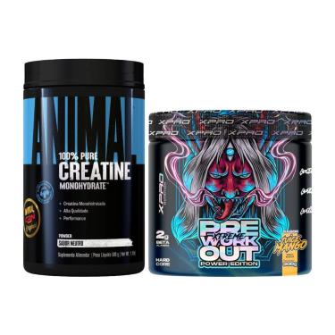 Imagem de Kit Animal Creatine 500g + Xtreme Pré-Workout 300g Universal-Unissex