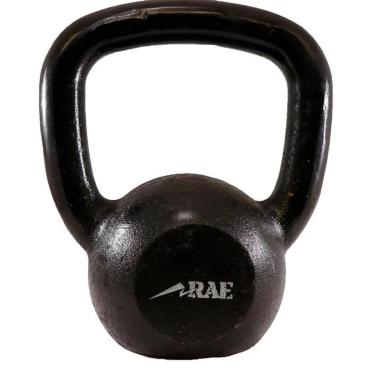 Imagem de KETTLEBELL DE FERRO POLIDO PARA TREINAMENTO FUNCIONAL 8 KG - RAE FITNESS-Unissex