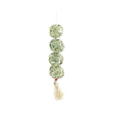 Imagem de Bola De Tecido De Grama De Coelho, Cordas Penduradas, Brinquedo De Moa