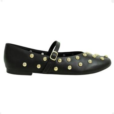 Imagem de Sapatilha Classy Black Gold - DM, Np soft preto, Ouro, 35