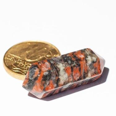 Imagem de Mini Bi Terminado Pedra Unakita Brasil Lapidação Sextavado 25mm - Vare