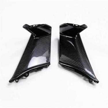 Imagem de 2025 novo para bmw s1000rr motocicleta genuíno kit de fibra carbono real substituição direta peças externas acessórios da motocicleta componentes leves aerodinâmicos(Twill Weave Glossy 2pc)