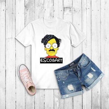 Imagem de Tshirt Escobart- Simpsons - Bart - Pablo Escobar - Narcos -Camiseta - 