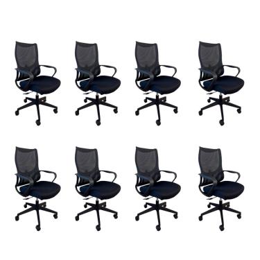 Imagem de Kit 8 Cadeiras Presidente Oficial Verona sem Apoio