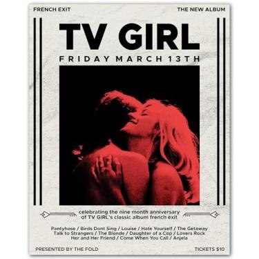 Imagem de French Exit March 13 Retro Release - Pôster de TV Girl - Pôster de saída francesa - Decoração de quarto de menina de TV para quarto - Pôsteres de parede modernos para meninas adolescentes - Impressão