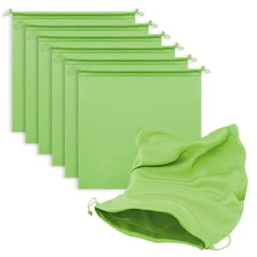 Imagem de MtuxuYR Bolsas de microfibra com cordão macio bolsa protetora para jaquetas, bonés de beisebol, gorros, tiras de ioga, faixas de resistência, pular papes, trelas, para casa ou viagem (pacote com 6