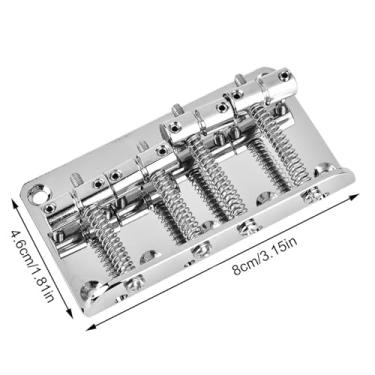 Imagem de Luqeeg Ponte de Baixo de Precisão de 4 Cordas Feita de Metal, Diferentes Opções de Cores, Material Premium para um Tom Bonito, Cabe Em Baixos Elétricos, Inclui Parafusos e Chave Sextavada para Fácil