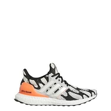 Imagem de adidas x Merimekko Ultraboost 1.0 Tênis feminino, Núcleo preto/branco nuvem/semi coral, 7.5
