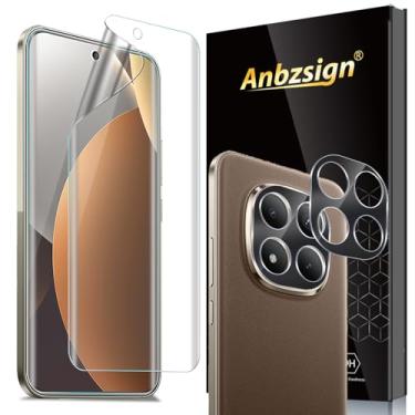 Imagem de Anbzsign (Pacote com 2+2) para Xiaomi Redmi Note 15 Pro+Plus 5G Protetor de tela flexível e protetor de lente de câmera, antiarranhões 3D Touch compatível com capa