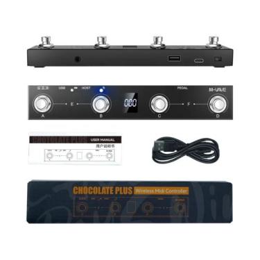 Imagem de Controlador MIDI Sem Fio Chocolate plus Black Pedal Com 4 Botões USB B
