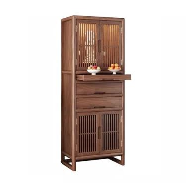 Imagem de KEG801302 Suporte de santuário, porta dupla, porta dupla, armário de oferta Shentai, estilo chinês, incenso zen, mesa de altar, mesa de altar
