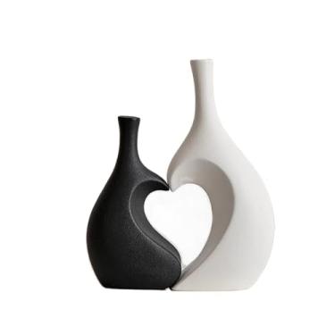 Imagem de Decorações de vaso de cerâmica criativas modernas para sala de estar, arranjos de flores, decoração de casa, hall de entrada, sala de jantar, mesa, decorações artísticas, centros de mesa