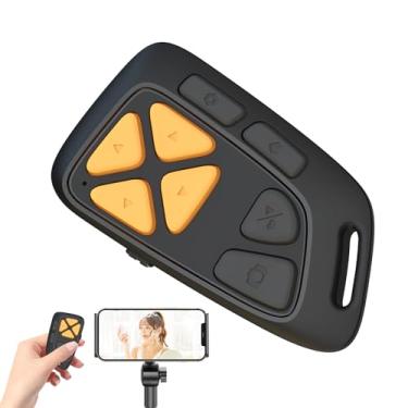 Imagem de Comando Remoto Para Rolagem Do Telemóvel | Clicker Sem Fios Silencioso,Passador De Páginas Sem Fios Silencioso,Para Gravar Vídeos Selfies Câmaras Tablet Computador Portátil Fotos