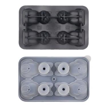 Imagem de Cubo de Gelo Gato Criativo Forma 3D Silicone Grau Alimentar Facil Desmoldagem Antiaderente Grade Doméstica para Bebidas Frias Whiskey Cerveja Suco Sob