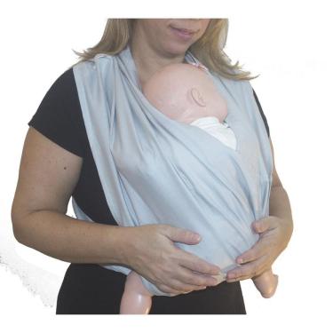Imagem de Fastsling Canguru Piêpaô Fast Sling Cinza Claro + Cinza Cl
