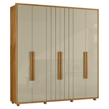 Imagem de Guarda Roupa Casal Veronese 6 Portas 230 Cm Cumaru Opala Madetec Cumaru Opala