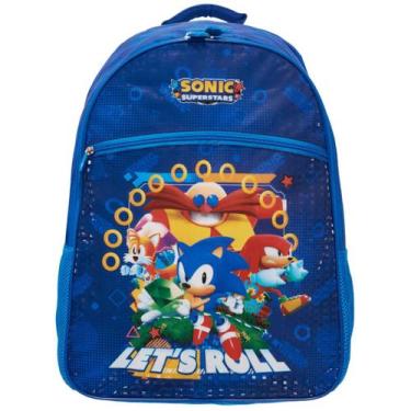 Imagem de Mochila Sonic Infantil Escolar 2026 Original Pacific Costas