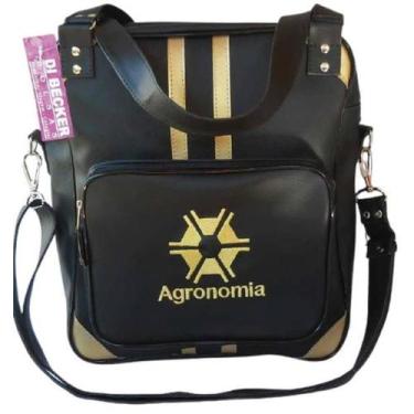 Imagem de Bolsa Feminina Preta Personalizada Agronomia - Di Becker Bolsas