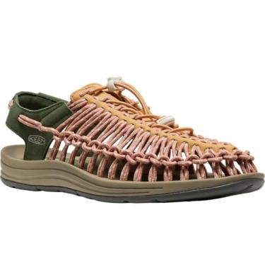 Imagem de KEEN Sandálias masculinas Uneek Classic Two Cord, Oak Buff/Bronze Verde, 41
