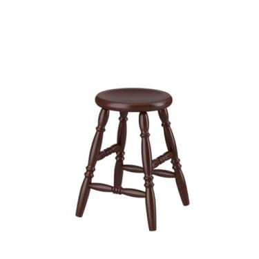 Imagem de Banqueta Baixa em Madeira Maciça 45cm Castanho Acetinado Piratini