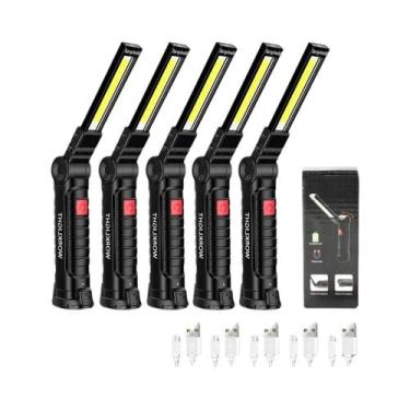 Imagem de Lanterna De Trabalho LED COB Recarregável, Lanterna Magnética Super Br