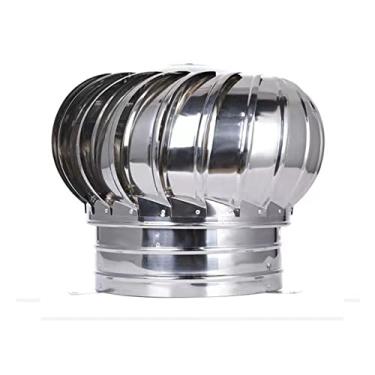 Imagem de Exaustor para lareira multiuso ao ar livre, tampa de chaminé, tampas e capôs de chaminé, parte superior do ventilador de turbina, instalação rápida, à prova de vento, para residências, fábricas e