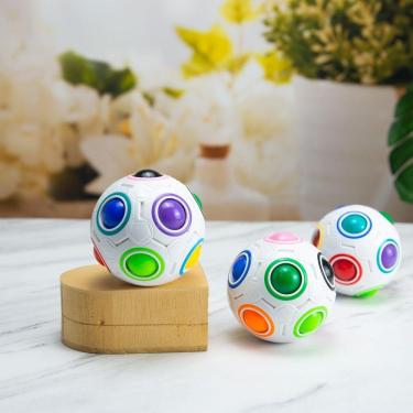 Imagem de Football Fidget Cube Jogo Quebra Cabeça Infantil 12 Buracos