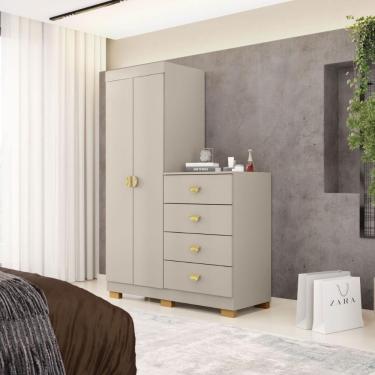 Imagem de Cômoda Roupeiro 4 Gavetas Gerórgia Fendi