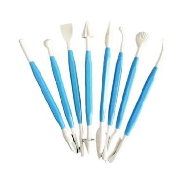 Imagem de Conjunto De 8 Ferramentas De Escultura Em Argila: Canetas E Facas Para