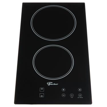 Imagem de Cooktop Elétrico 2 Bocas Fischer com Touch Screen Vitrocerâmica 30004 - Preto