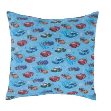 Imagem de Capa de Almofada Decorativa Speed Car 1 Peça 100% Algodão - Turquesa -