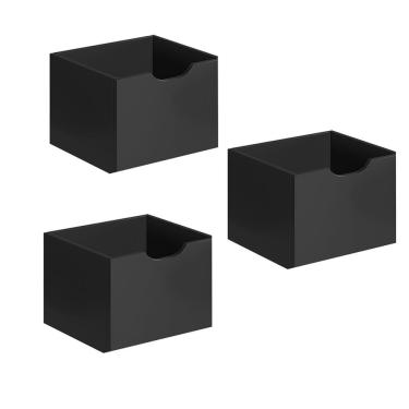 Imagem de Kit 3 Gavetas para Nicho Organizador Retro e Rodizio Qmovi