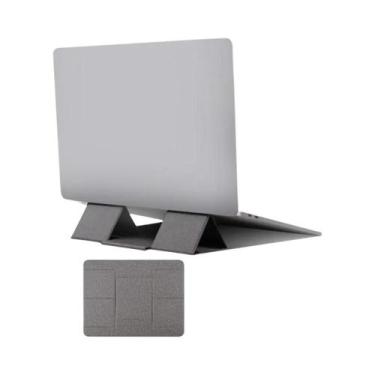 Imagem de Suporte Ajustável E Dobrável De PU Para Tablets E Laptops De 12,5 a 16