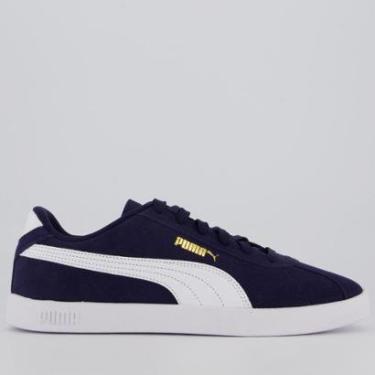 Imagem de Tênis Puma Club II Marinho e Branco-Masculino