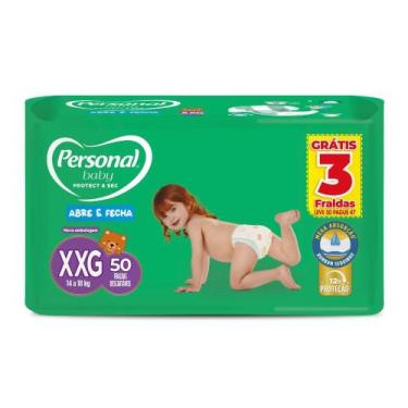 Imagem de Fralda Personal Baby Protect & Sec Abre e Fecha XXG 50 Unidades