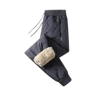 Imagem de Calças De Moletom Térmicas Masculinas Para O Inverno, Impermeáveis E À
