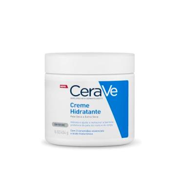 Imagem de CeraVe Creme Hidratante Corporal, para Pele Seca a Extra Seca, com 3 Ceramidas Essenciais e Ácido Hialurônico, Hidratação Profunda e Duradoura, Tecnologia MVE, Sem Perfume, 453g