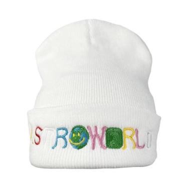 Imagem de Gorro De Inverno Unissex Com Bordado Astroworld, Chapéu Quente Para Es