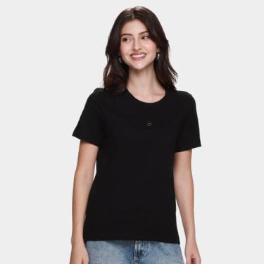 Imagem de Camiseta Colcci Casual Feminina, Preto, EP