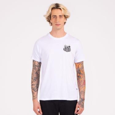 Imagem de Camiseta Santos Tradicional Branca-Masculino