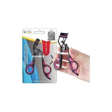 Imagem de Modelador de cilios emborrachado aco carbono e plastico nybc