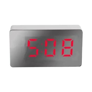 Imagem de Despertador Digital 7x4cm Com 3 Alarmes, Memória De Desligamento, Alim