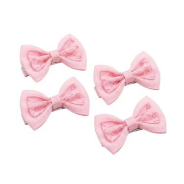 Imagem de Kit 4 Presilhas de Cabelo Lacinho com Desenhos Infantil Acessório para