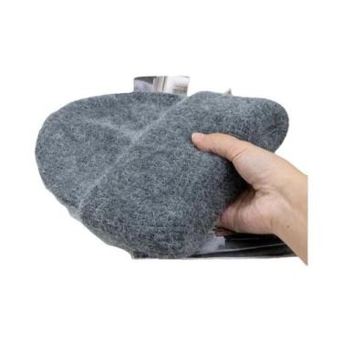 Imagem de Gorro Feminino De Inverno Em Tricô Com Pelo De Coelho, Grosso, Quente 