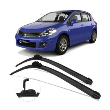 Imagem de Kit Par Palheta Limpador de Parabrisa Nissan Tiida 2008 2009 2010 2011