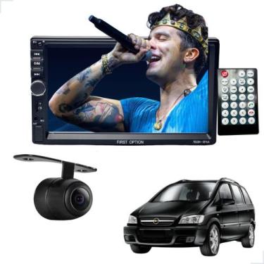 Imagem de Rádio MP5 CarPlay Android Auto 2 Din + Câmera Ré Zafira 2001 2002 2003