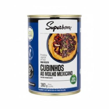 Imagem de Cubinhos de Carne Vegetal ao Molho Mexicano Superbom Lata 380g