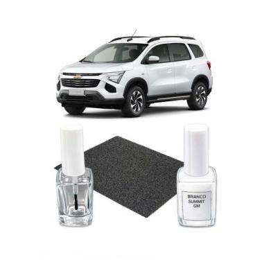 Imagem de Tinta Tira Risco Automotiva Branco Summit GM Onix Joy Cruze -, Spin
